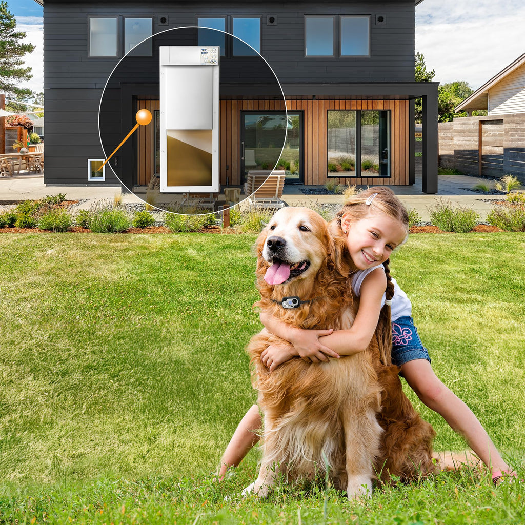 High Security Automatic Electronic Pet Door for Large Dogs