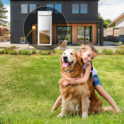 High Security Automatic Electronic Pet Door for Large Dogs