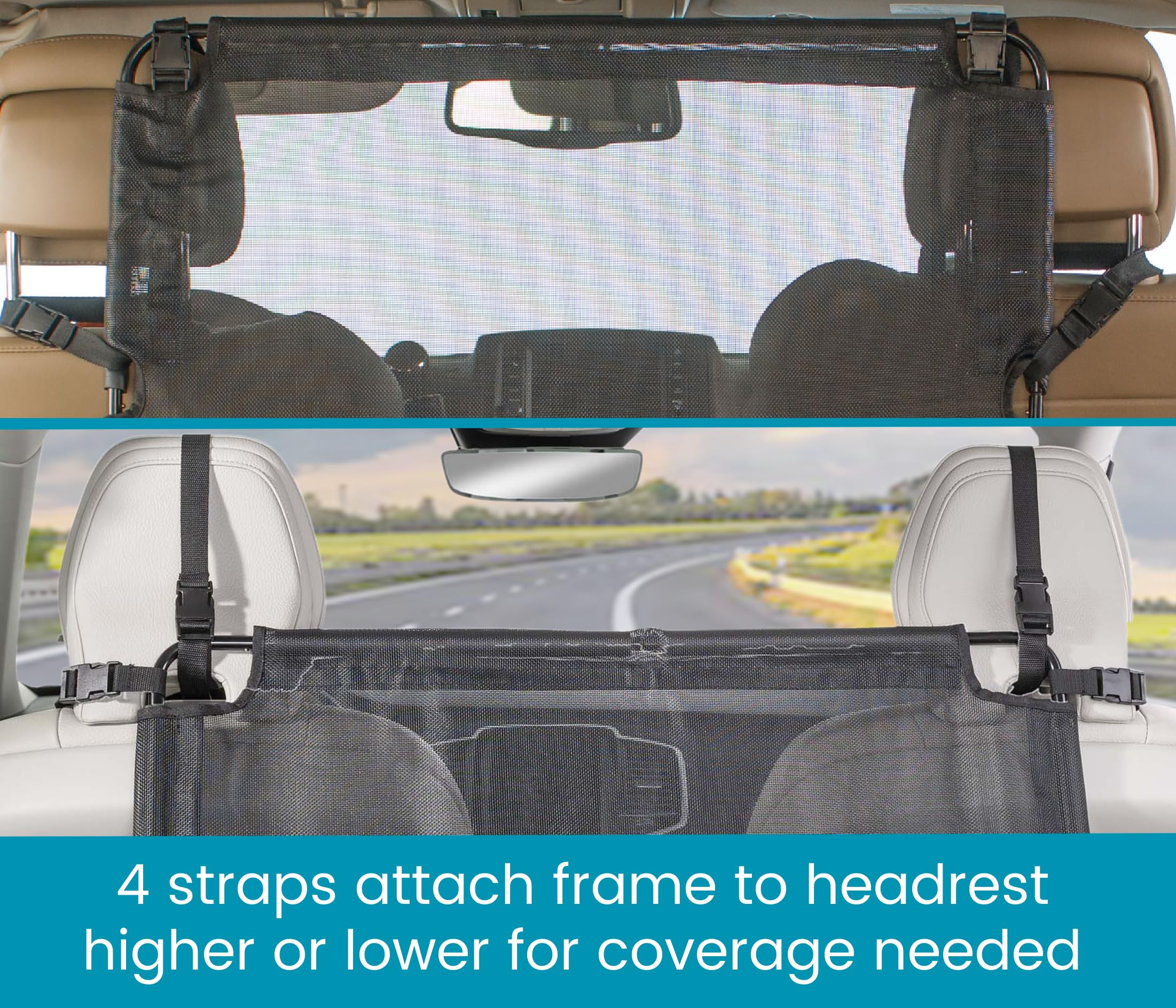 High Road Front Seat Dog Barrier for Car, Truck or SUV